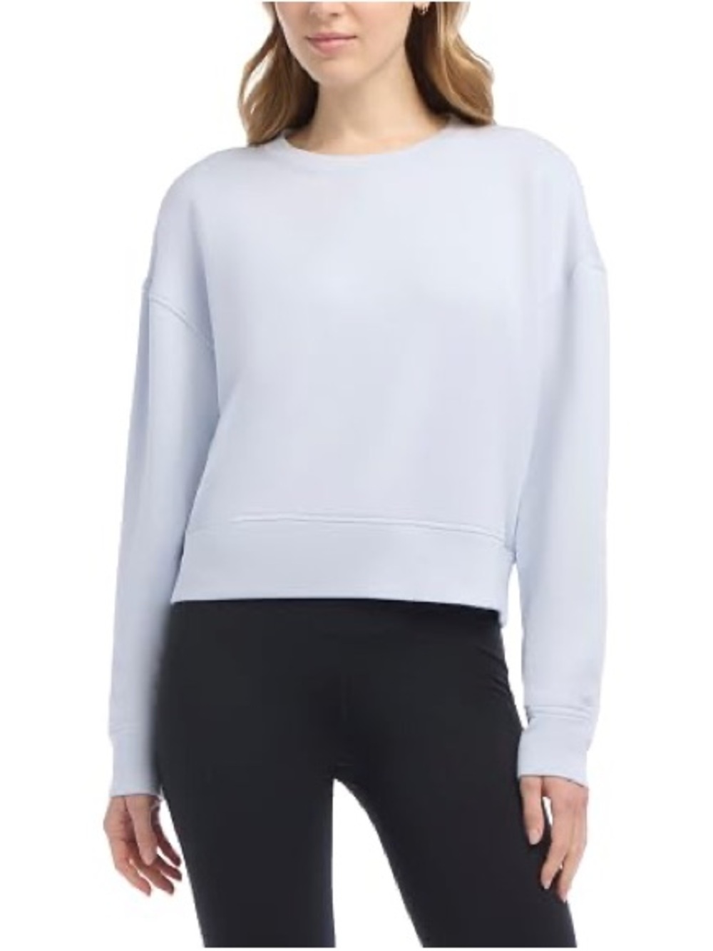 Danskin Light Blue Relaxed Crewneck Sweatshirt
